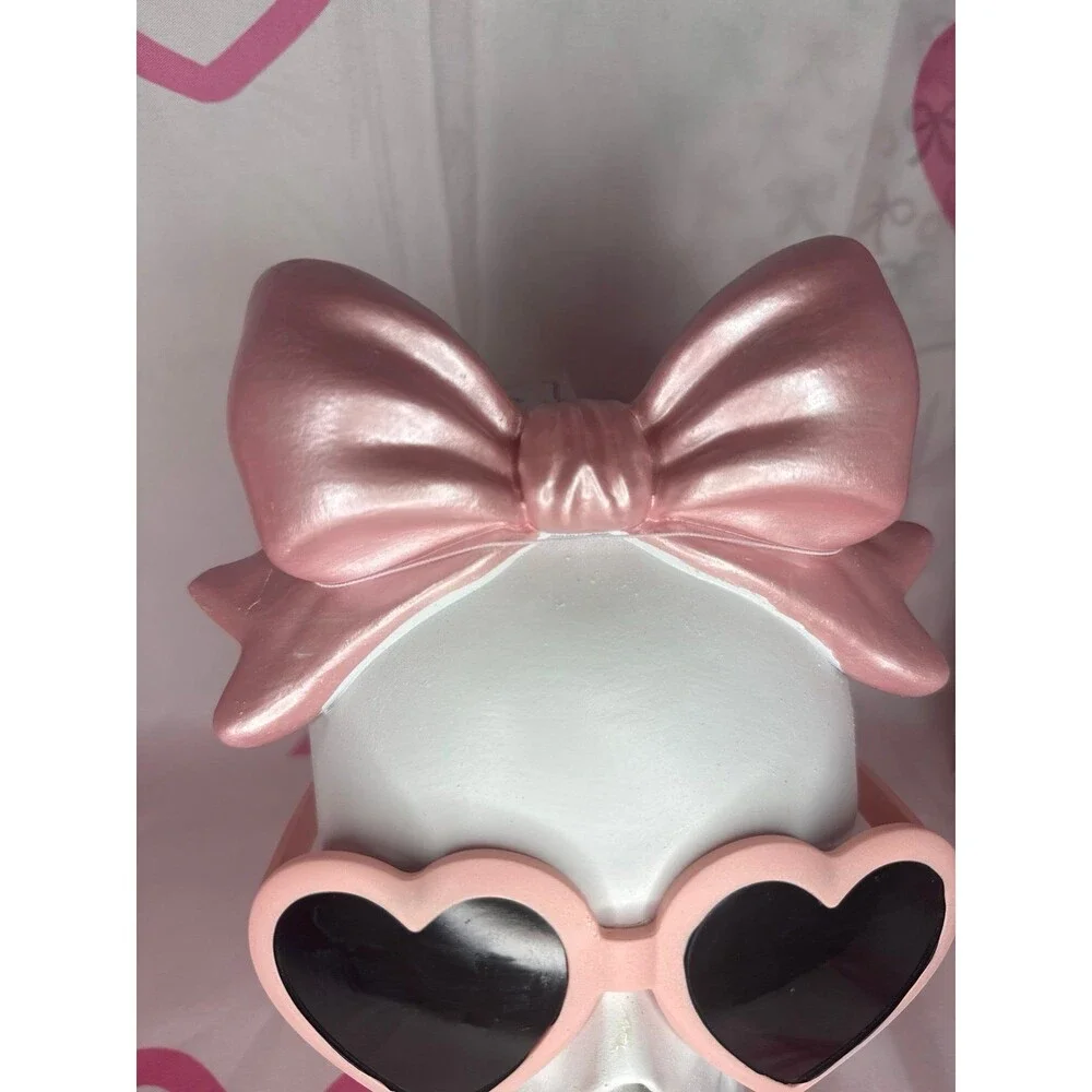 SUMMERWEEN PINK BOW SKULL WITH SUNGLASSES